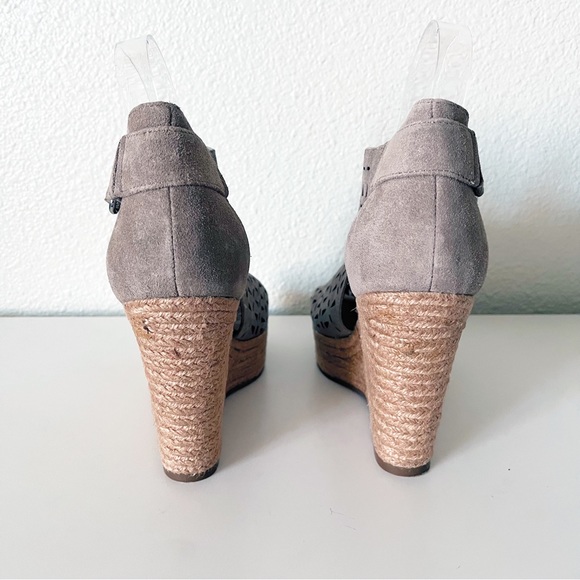 Marc Fisher Helina Jute Espadrille Platform Wedges Taupe  Size 8 - Picture 8 of 9